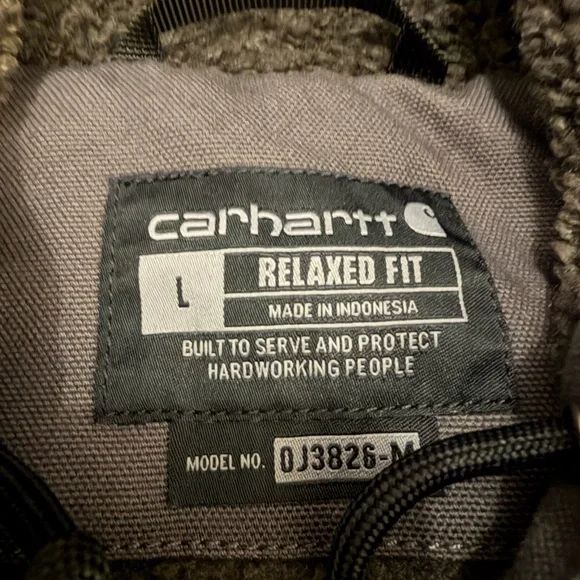 Carhartt Men’s Hooded Jacket - Charcoal Gray - Picture 2 of 3